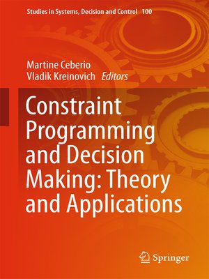 cover image of Constraint Programming and Decision Making